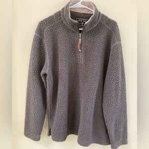 True Grit Men's Charcoal Zip-Up Sweater